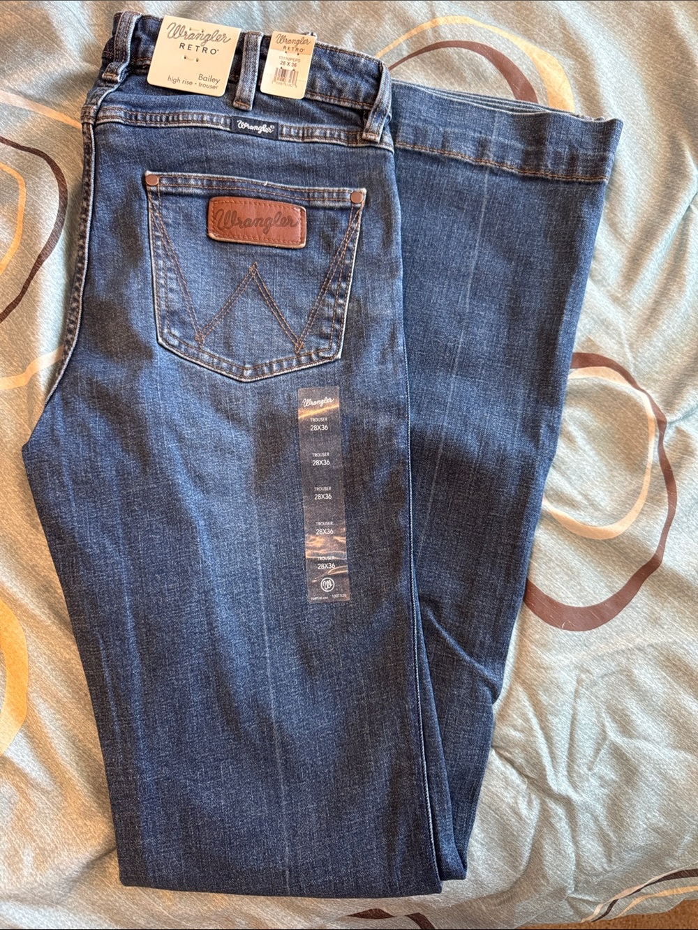 Wrangler Dark Blue Trouser Jeans